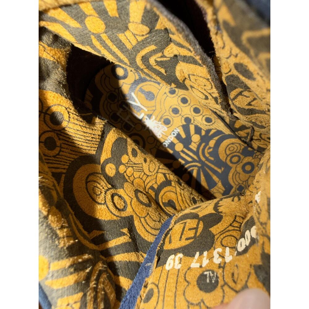 FLY London Boots Womens Size 8 Blue Leather Suede Lace Up Ankle Zip P143689003 - Picture 4 of 11